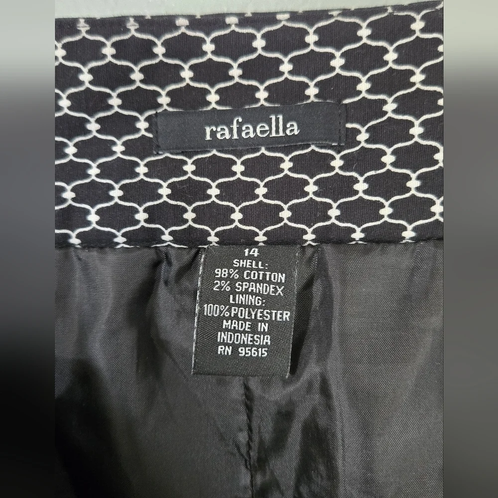 Rafaella Black Fitted Pencil Skirt Size 14